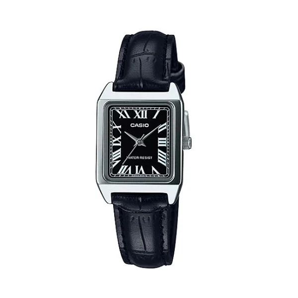 Casio Leather Band Black Dial Analog Watch for Women - LTP-V007L-1BUDF