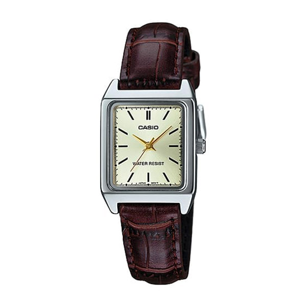 Casio Leather Band Wristwatch for Women - LTP-V007L-9EUDF