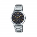 Casio Analog Stainless Steel Black Dial Women's Watch - LTP-V300D-1A2UDF