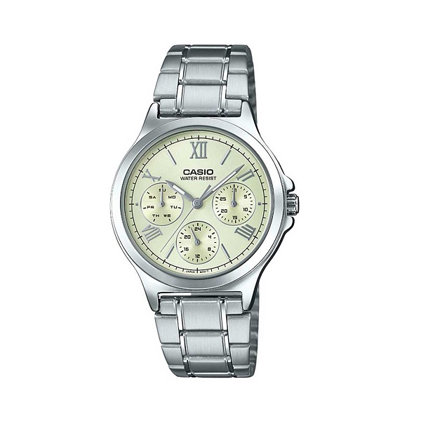 Casio Stainless Steel Analog Watch for Women - LTP-V300D-9A1UDF