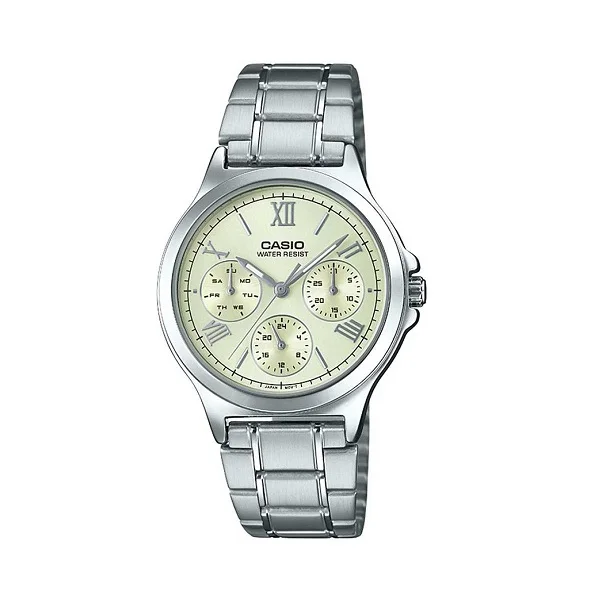 Casio Stainless Steel Analog Watch for Women - LTP-V300D-9A1UDF