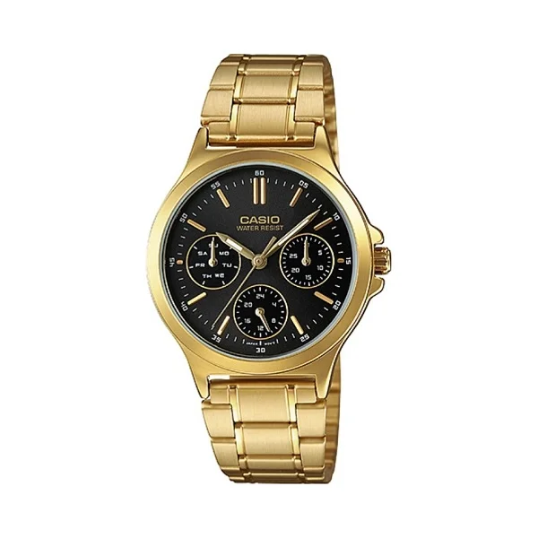 Casio Analog Black Dial Dress Watch for Women - LTP-V300G-1AUDF