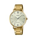 Casio Stainless Steel Analog Watch for Women - LTP-VT01G-9BUDF