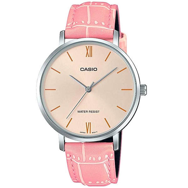 Casio Analog Leather Band Watch for Women - LTP-VT01L-4BUDF