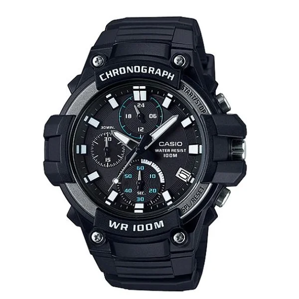 Casio Youth Analog Black Dial Watch for Men - MCW-110H-1AVDF
