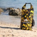 SPLASHERS Waterproof Floating 30L Capacity Dry Bag with 2 Shoulder Straps, Camouflage Yellow - MOSP0008