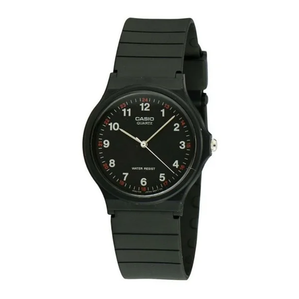 Casio Classic Analog Quartz Black Resin Men Watch MQ-24-1BLDF