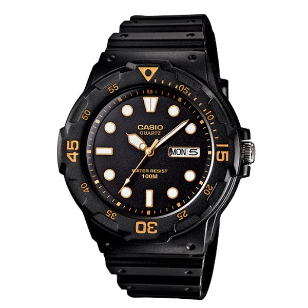 Casio Men Classic Black Resin Strap Watch - MRW-200H-1EVDF
