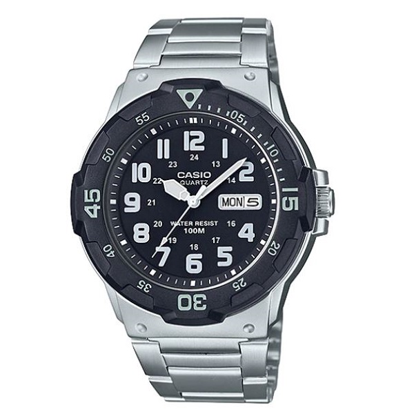 Casio Analog Stainless Steel Black Dial Men's Watch - MRW-200HD-1BVDF