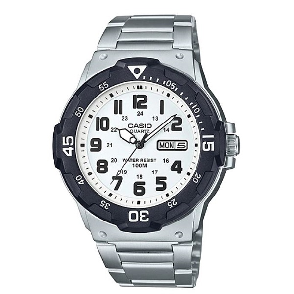 Casio Analog Stainless Steel White Dial Men's Watch - MRW-200HD-7BVDF