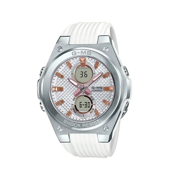Casio Baby-G White Band Analog-Digital Women's Watch - MSG-C100-7ADR