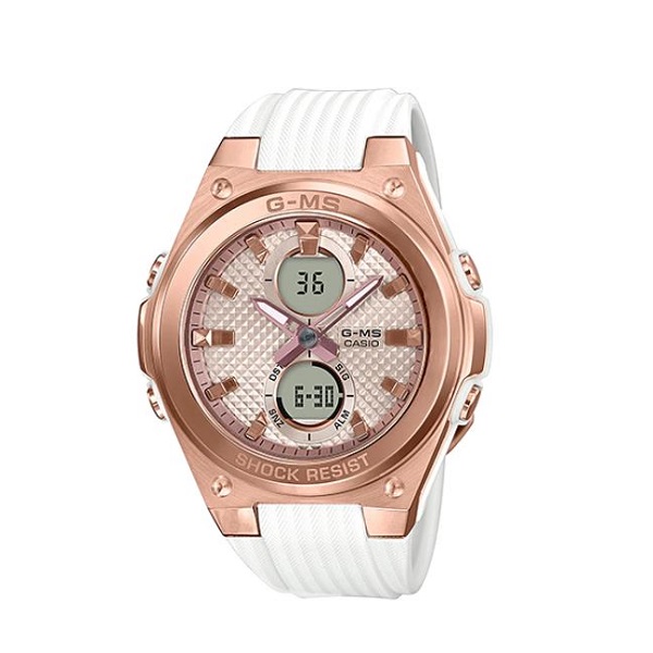 Casio Baby-G Rose-Gold Dial Analog-Digital Women's Watch - MSG-C100G-7ADR