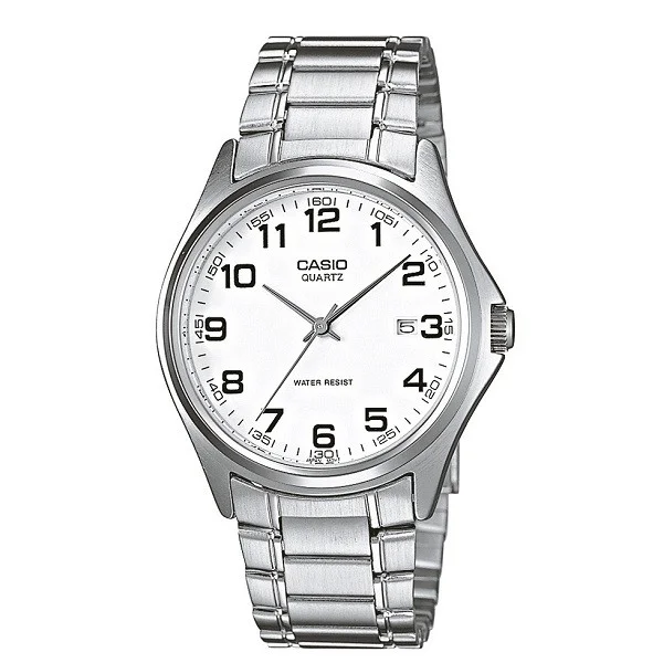 Casio Men's Silver Dial Metal Band Watch - MTP-1183A-7BDF