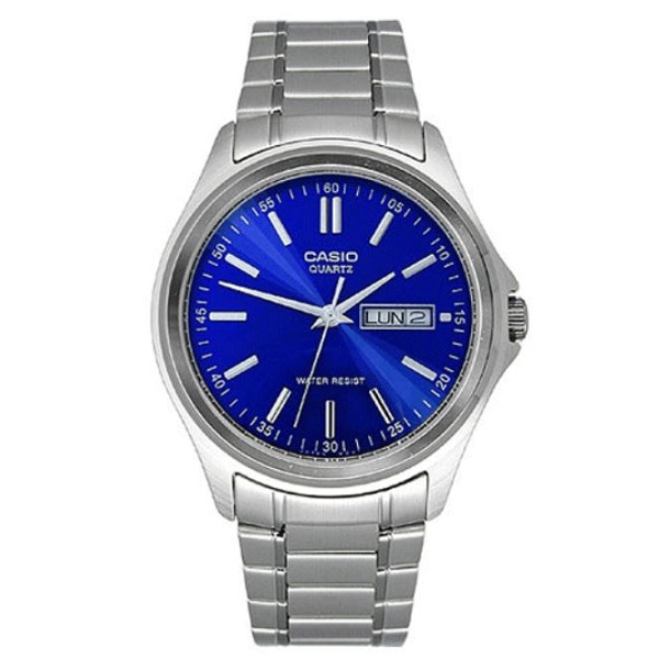 Casio Blue Dial Stainless Steel Watch for Men - MTP-1239D-2ADF