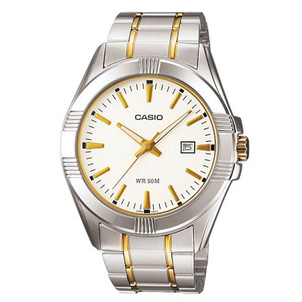 Casio Analog Stainless Steel Dress Watch for Men - MTP-1308SG-7AVDF
