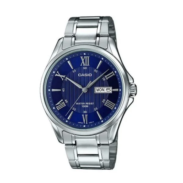 Casio Analog Stainless Steel Band Watch for Men - MTP-1384D-2AVDF