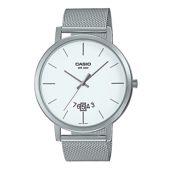 Casio Analog Stainless Steel Dress Watch for Men - MTP-B100M-7EVDF