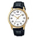 Casio Analog Dial Quartz Watch for Men, Black - MTP-V001GL-7BUDF