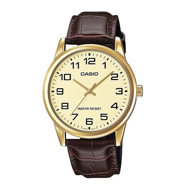 Casio Analog Leather Watch for Men - MTP-V001GL-9BUDF