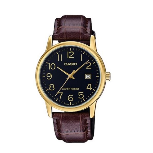 Casio Analog Leather Band Watch for Men - MTP-V002GL-1BUDF
