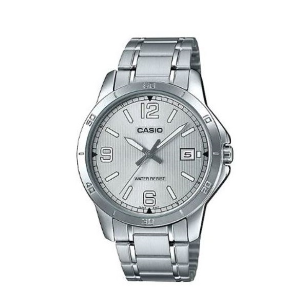 Casio Stainless Steel Silver Dial Analog Men's Watch - MTP-V004D-7B2UDF
