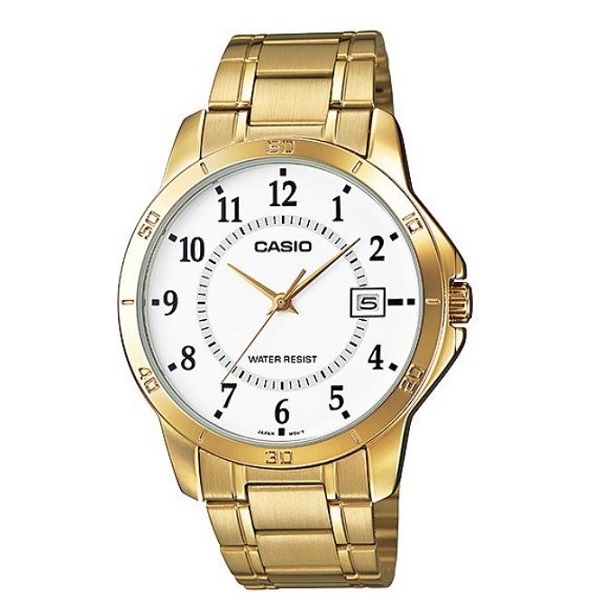 Casio Analog White Dial Watch for Men's - MTP-V004G-7BUDF
