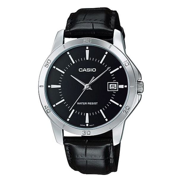 Casio Analog Leather Band Watch for Men - MTP-V004L-1AUDF