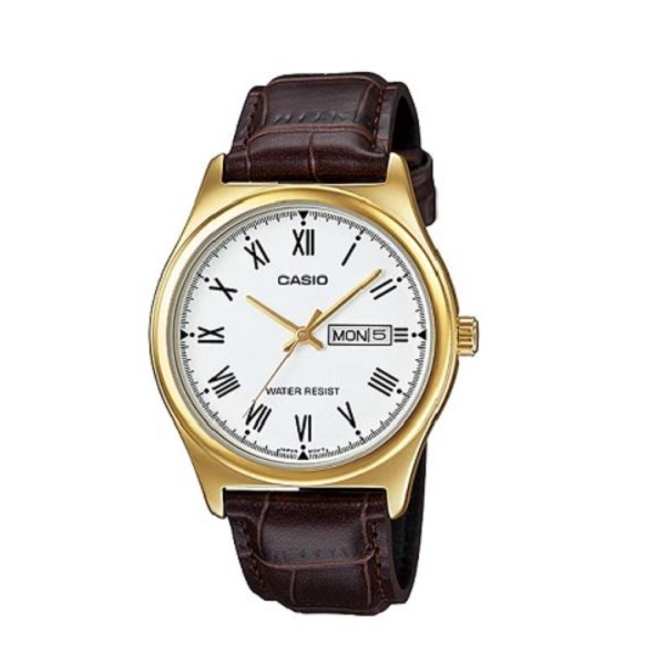 Casio Leather Band Watch for Men - MTP-V006GL-7BUDF