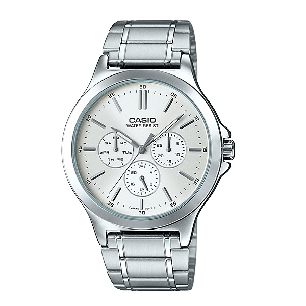Casio Analog Stainless Steel Dress Watch for Men - MTP-V300D-7AUDF