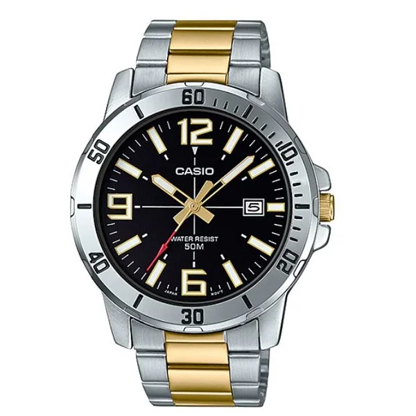 Casio Stainless Steel Analog Men's Watch - MTP-VD01SG-1BVUDF