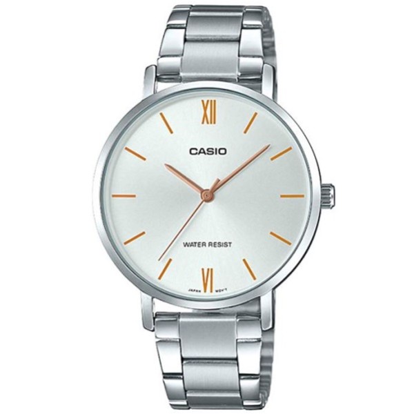 Casio Analog Stainless Steel Band Men's Watch - MTP-VT01D-7BUDF