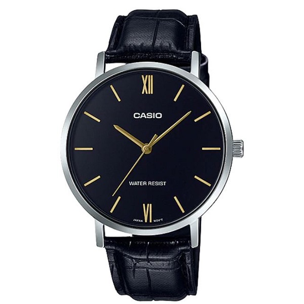 Casio Analog Leather Band Men's Watch - MTP-VT01L-1BUDF