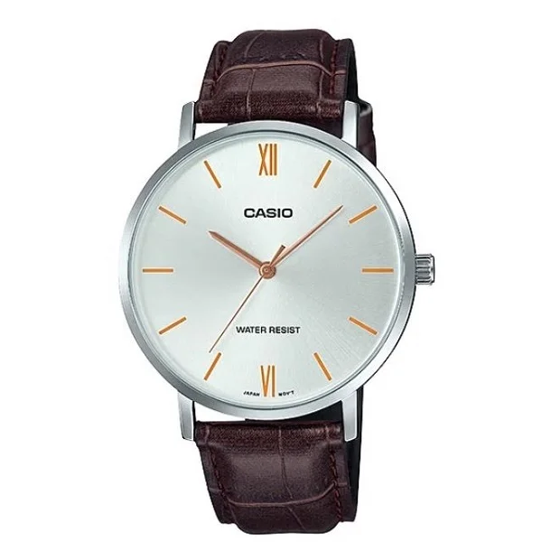 Casio Analog Leather Band Men's Watch - MTP-VT01L-7B2UDF