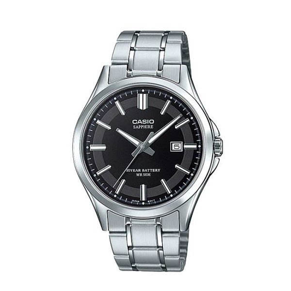 Casio Stainless Steel Band Analog Watch for Men - MTS-100D-1AVDF