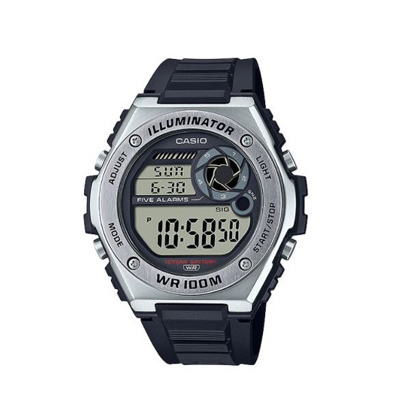Casio Youth Resin Band Digital Watch for Men - MWD-100H-1AVDF