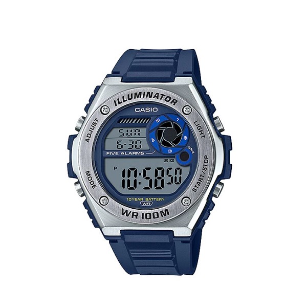 Casio Youth Resin Band Digital Watch for Men - MWD-100H-2AVDF