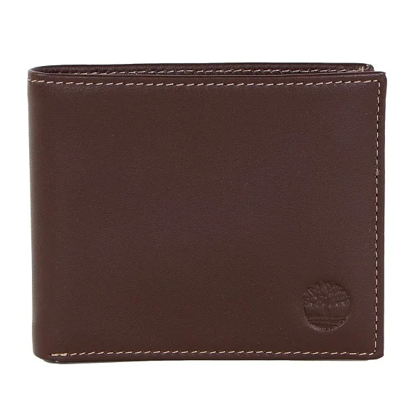 Timberland Men Premium Genuine Leather Billfold Wallet NP0492/01 Brown