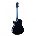 EKO Professional SEE THROUGH Electric-Acoustic Guitar, BLUE, NXT-A100CE-BL