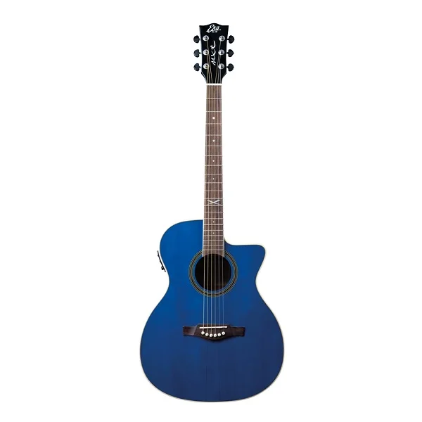 EKO Professional SEE THROUGH Electric-Acoustic Guitar, BLUE, NXT-A100CE-BL