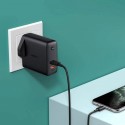 Aukey Dual-Port 60W PD Wall Charger with Dynamic Detect, Black - PA-D3 BK