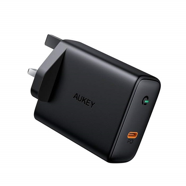 Aukey 60W PD Wall Charger with GaN Power Tech, Black - PA-D4 BK