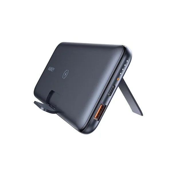 Aukey 10000mAh Wireless Charging Power Bank with Foldable Stand - PB-WL02