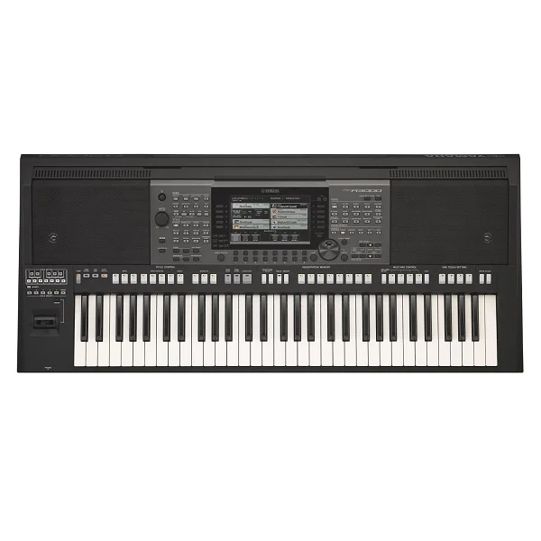 Yamaha 61-Key All-in-One Musical Keyboard with Adapter, Black - PSR-A3000
