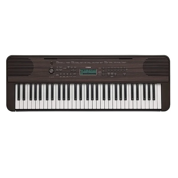 Yamaha 61-Key Portable Digital Keyboard with Adapter, Dark Walnut - PSR-E360DW