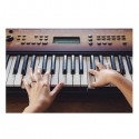 Yamaha 61-Key Portable Digital Keyboard with Adapter, Maple - PSR-E360MA