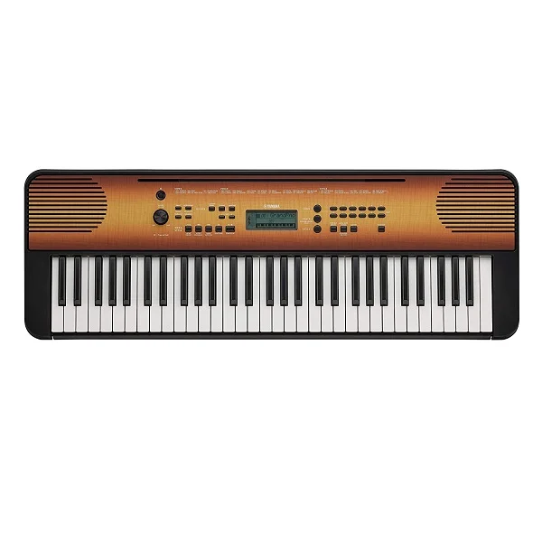 Yamaha 61-Key Portable Digital Keyboard with Adapter, Maple - PSR-E360MA