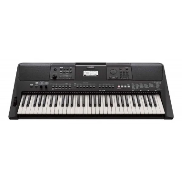 Yamaha 61-Key Portable Digital Keyboard with Adapter, Black - PSR-E463