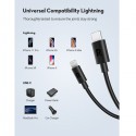RAVPower Type-C to Lightning Cable 0.3m, Black - RP-CB1002BLK