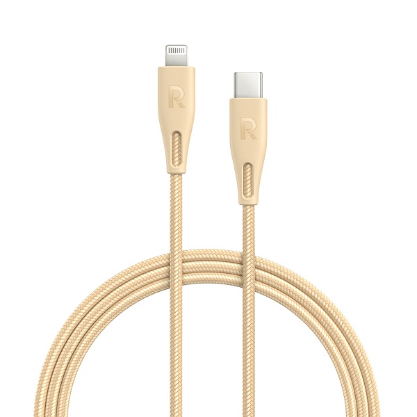 RAVPower Type-C to Lightning Cable 0.3m, Gold - RP-CB1003GLD
