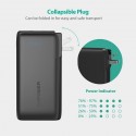 RAVPower Prime 10,000mAh 2-in-1 Power Bank and Wall Charger, Black - RP-PB066